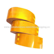 Producto de seguridad amarillo del PVC / del animal doméstico, material reflexivo para la advertencia del camino